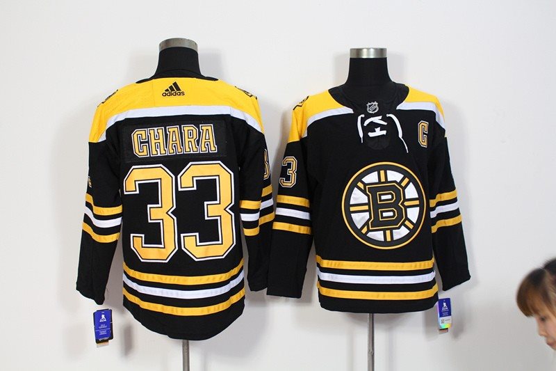 NHL Bruins 33 Zdeno Chara Black Adidas Men Jersey