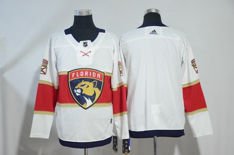 NHL Panthers White Red Adidas Men Jersey