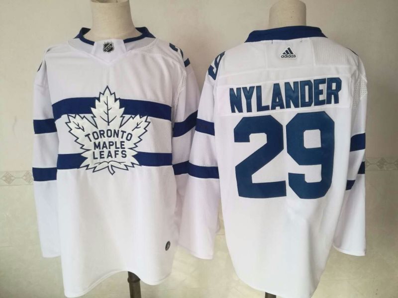NHL Maple Leafs 29 William Nylander 2018 Stadium Series Adidas White Men Jersey