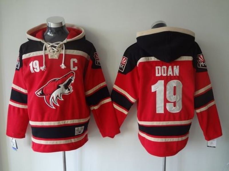 NHL Coyotes 19 Shane Doan Red Men Sweatshirt