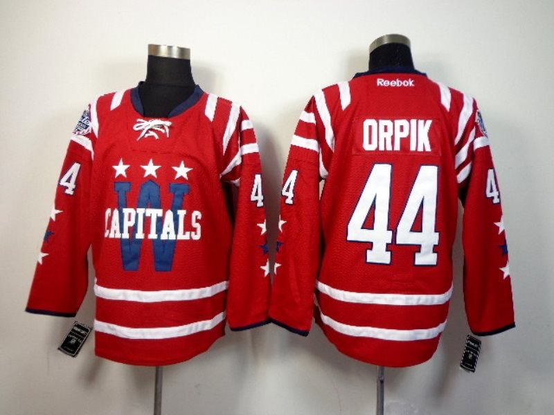 NHL Capitals 44 Brooks Orpik Red Men Jersey