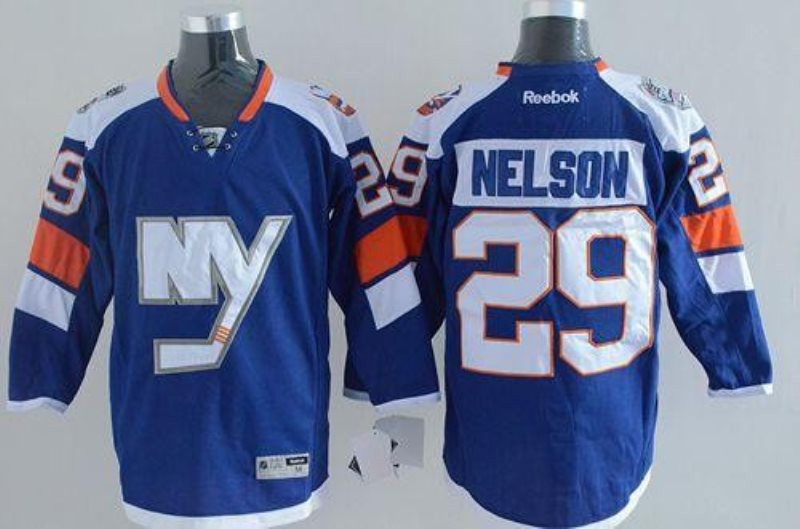 NHL Islanders 29 Brock Nelson Baby Blue 2014 Stadium Series Men Jersey