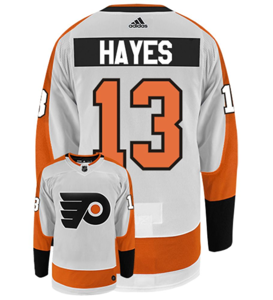 NHL Flyers 13 Kevin Hayes White Adidas Men Jersey