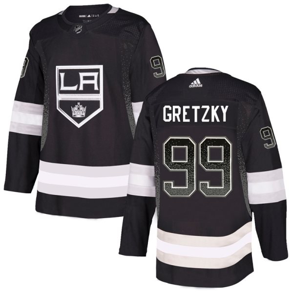 NHL Kings 99 Wayne Gretzky Black Drift Fashion Adidas Men Jersey