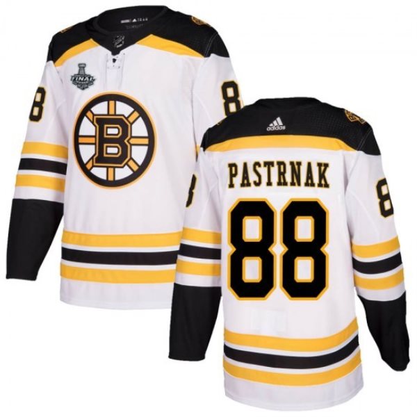 NHL Boston Bruins 88 David Pastrnak 2019 Stanley Cup Final White Adidas Men Jersey