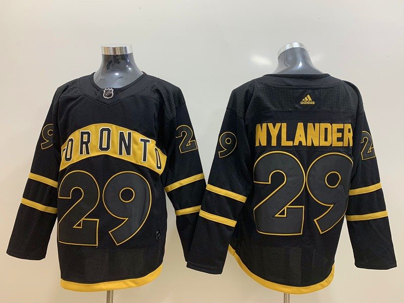 NHL Leafs 29 William Nylander Black Adidas Men Jersey