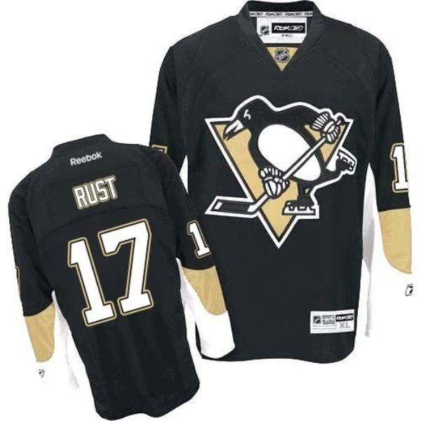 NHL Penguins 17 Bryan Rust Black Home Men Jersey