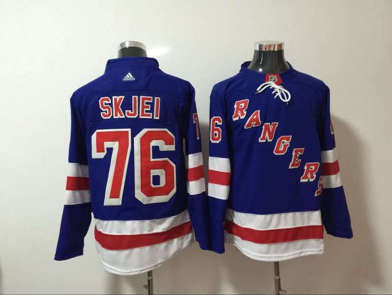 NHL Rangers 76 Brady Skjei Blue Adidas Men Jersey