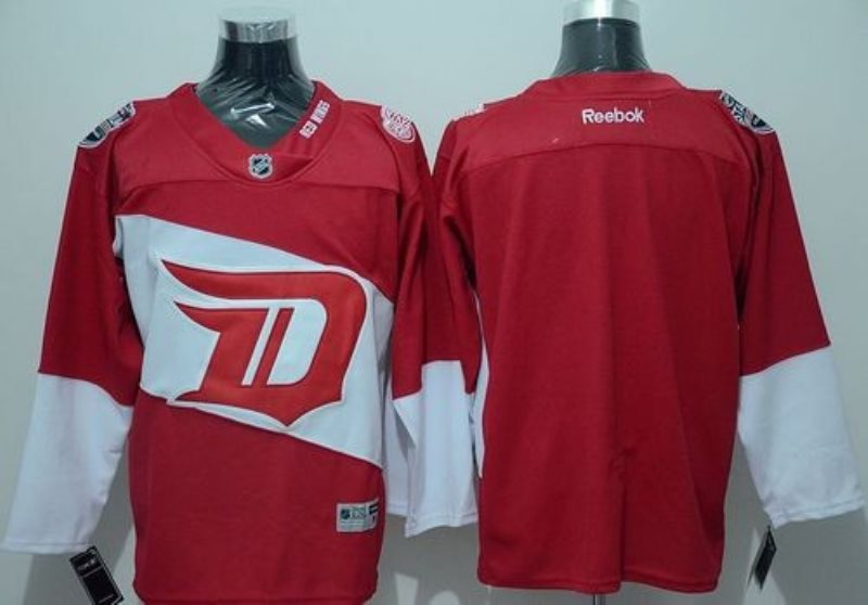 NHL Red Wings Blank Red 2016 Stadium Series Men Jersey