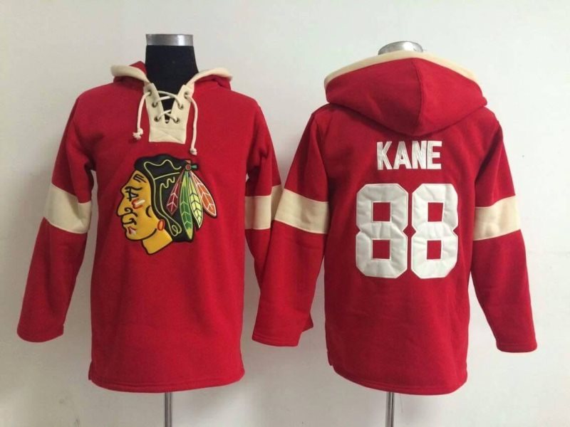 NHL Blackhawks 88 Patrick Kane Black Ice Men Sweatshirt