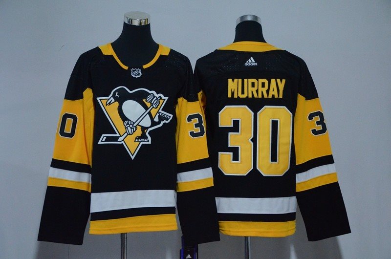 NHL Penguins 30 Matt Murray Black Adidas Youth Jersey