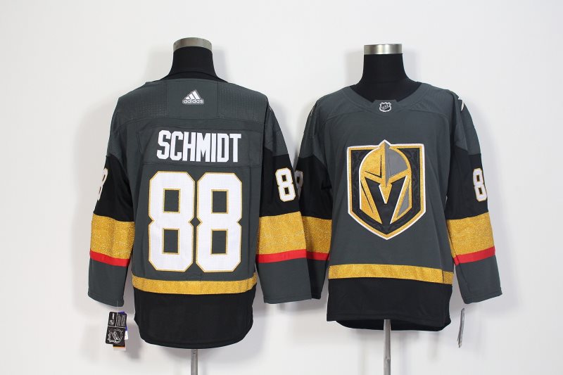 NHL Vegas Golden Knights 88 Nate Schmidt Gray Adidas Men Jersey