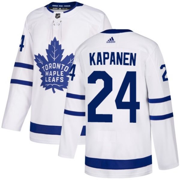 NHL Maple Leafs 24 Kasperi Kapanen White Adidas Men Jersey