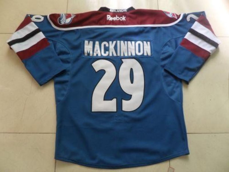 NHL Avalanche 29 Nathan MacKinnon Blue Third Men Jersey