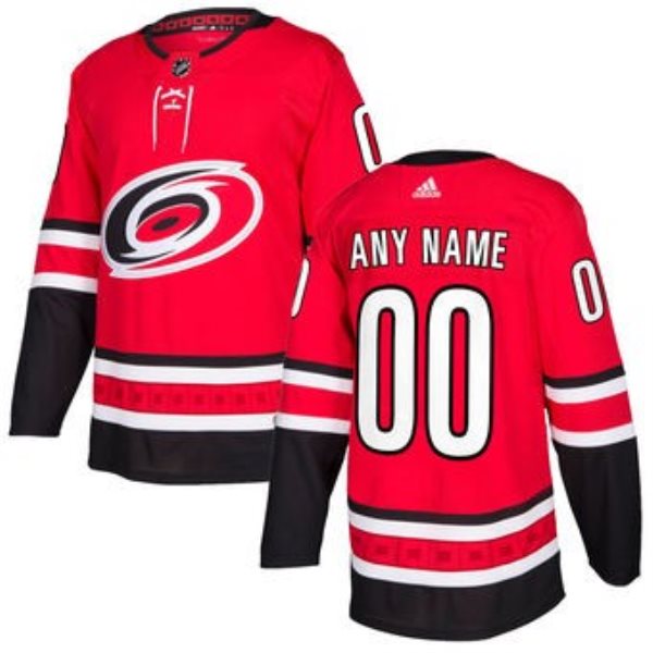 NHL Carolina Hurricanes Red Customized Adidas Men Jersey