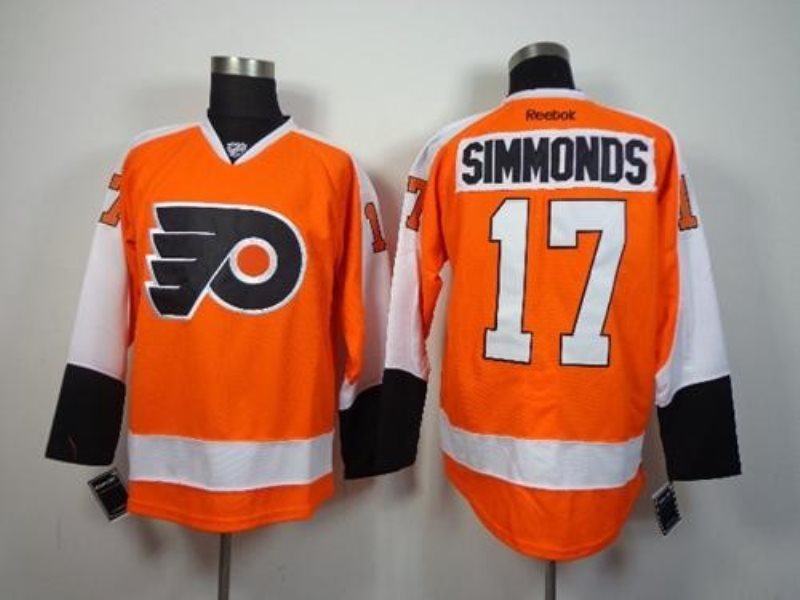 NHL Flyers 17 Wayne Simmonds Orange Men Jersey