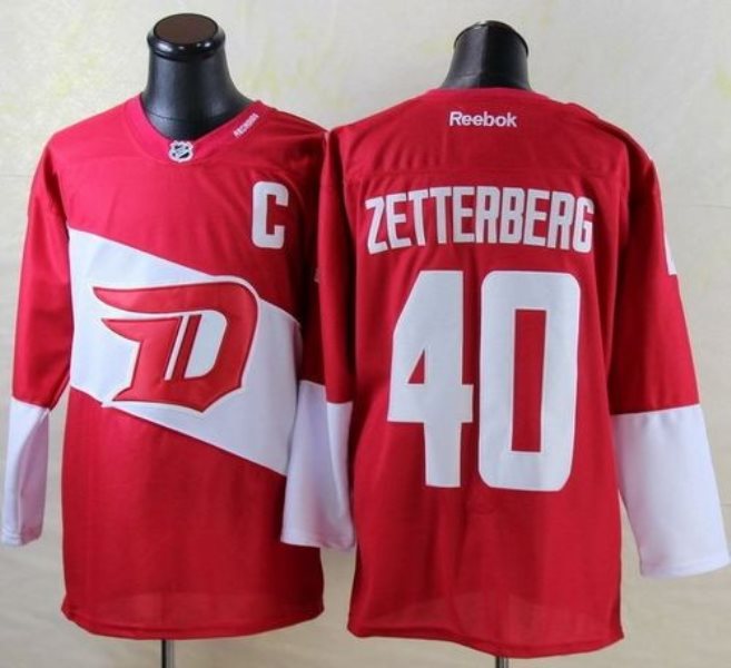 NHL Red Wings 40 Henrik Zetterberg Red 2016 Stadium Series Men Jersey