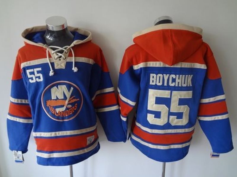 NHL Islanders 55 Johnny Boychuk Baby Blue Men Sweatshirt