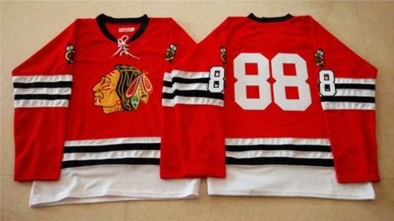 NHL Blackhawks 88 Patrick Kane Red Mitchell And Ness 1960-61 Men Jersey