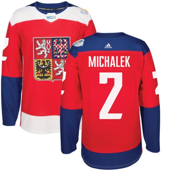 Team Czech Republic 2 Zbynek Michalek 2016 World Cup Of Hockey Red Jersey
