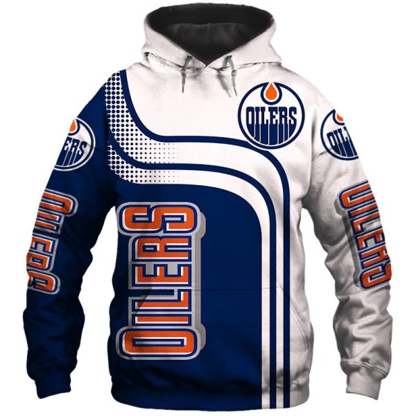 NHL Edmonton Oilers 3D Printed Sports Pullover Hoodies Sweatshirt 2
