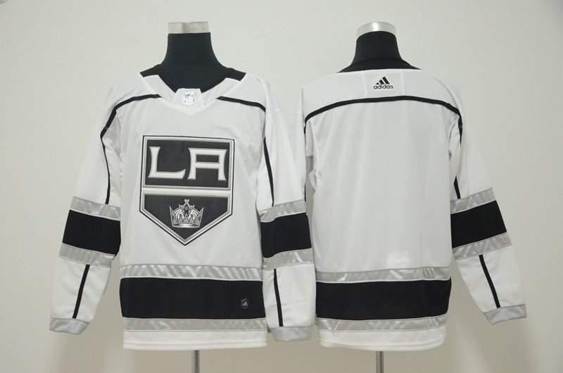NHL Kings Blank White Adidas Men Jersey