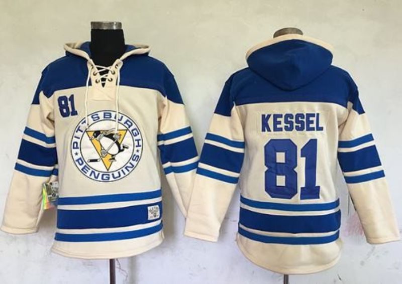 NHL Penguins 81 Phil Kessel Cream Men Sweatshirt