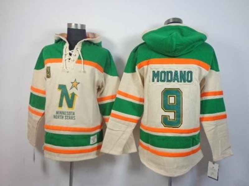 NHL Stars 9 Mike Modano Cream Men Sweatshirt