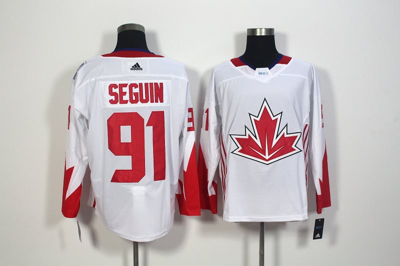 Team CA. #91 Tyler Seguin White 2016 World Cup Stitched NHL Jersey
