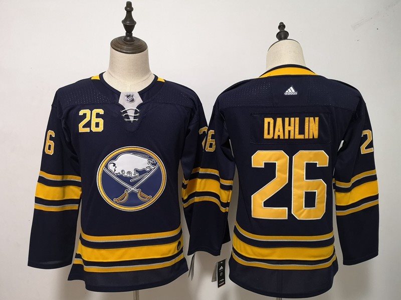 NHL Sabres 26 Rasmus Dahlin Navy Adidas Youth Jersey
