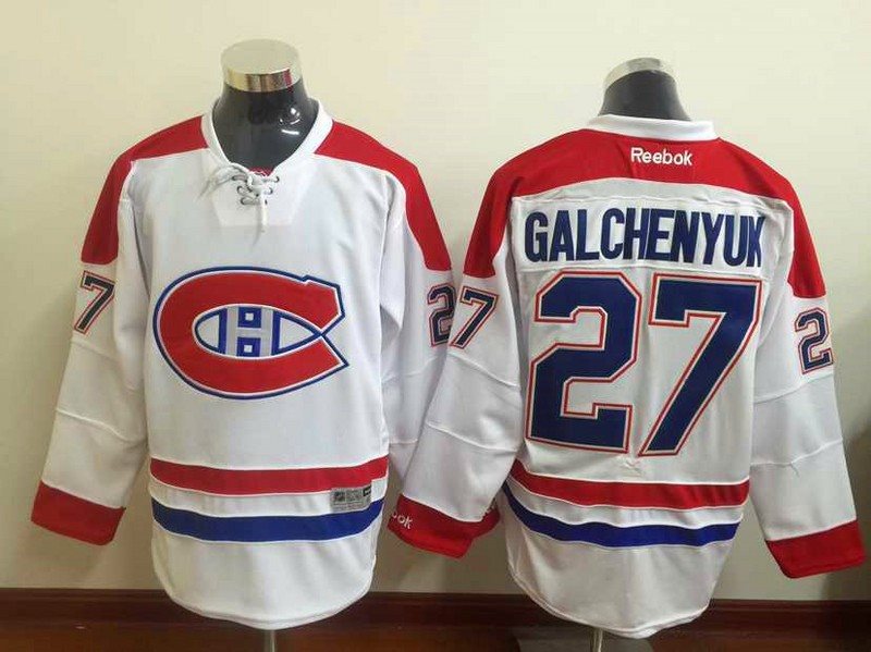 NHL Canadiens 27 Alex Galchenyuk White Reebok Men Jersey