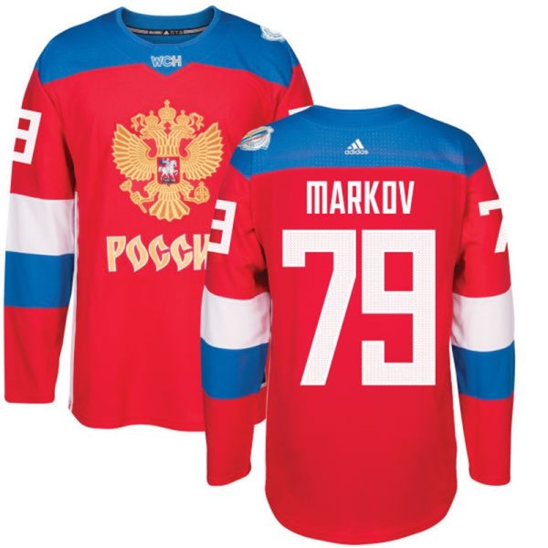 Team Russia 79 Anton Belov 2016 World Cup Of Hockey Red Jersey