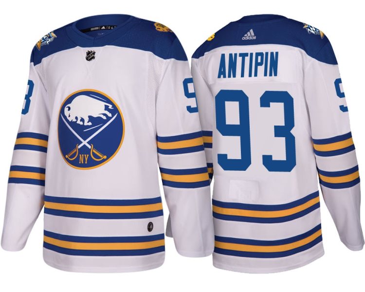 NHL Sabres 93 Victor Antipin White 2018 Winter Classic Adidas Men Jersey
