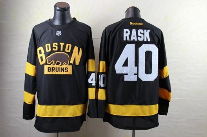 NHL Bruins 40 Tuukka Rask Black 2016 Winter Classic Men Jersey