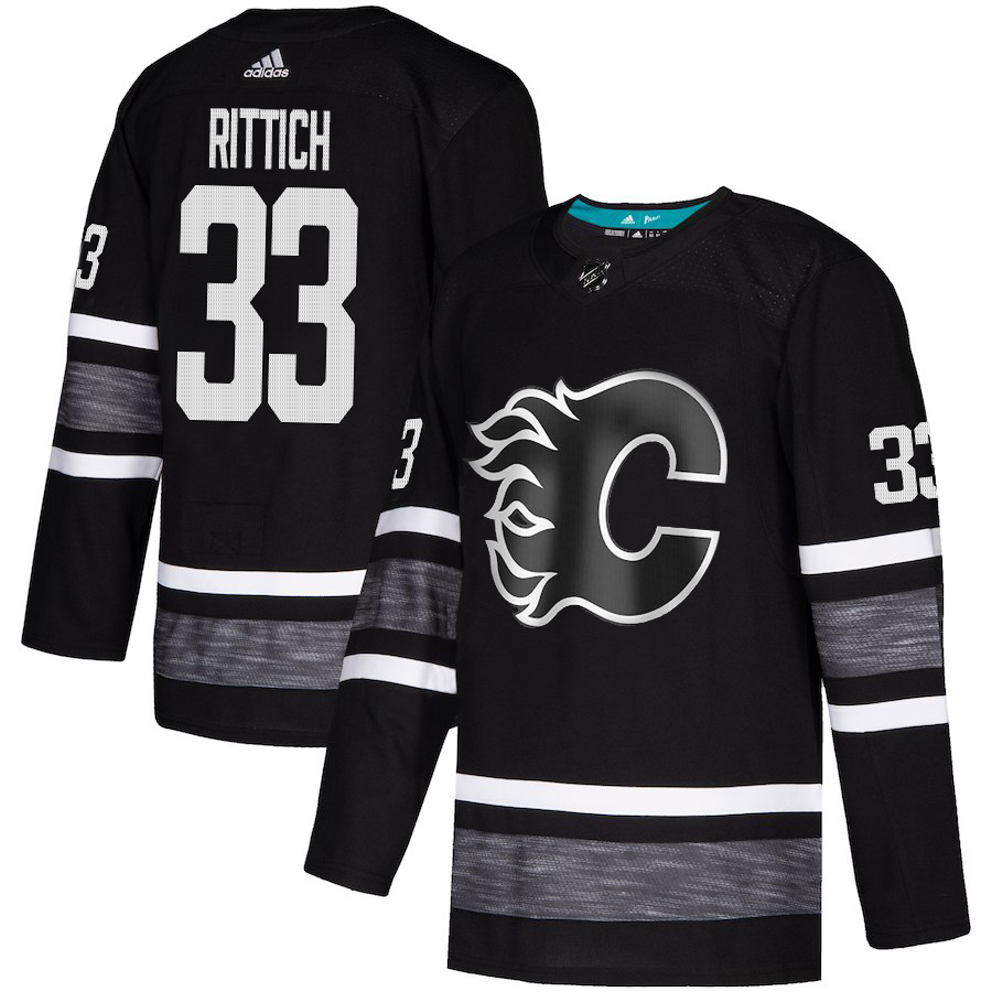 Adidas Flames #33 David Rittich Black 2019 All-Star Game Parley Authentic Stitched NHL Jersey