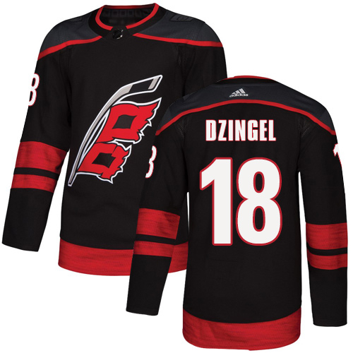 Adidas Hurricanes #18 Ryan Dzingel Black Alternate Authentic Stitched NHL Jersey