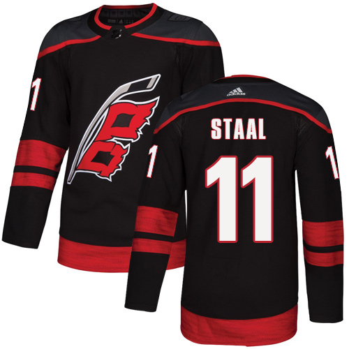Adidas Hurricanes #11 Jordan Staal Black Alternate Authentic Stitched NHL Jersey