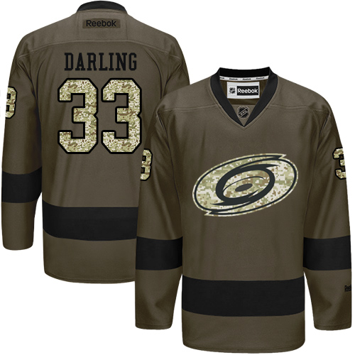 Adidas Hurricanes #33 Scott Darling Green Salute to Service Stitched NHL Jersey