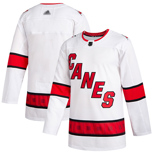 Adidas Hurricanes Blank White Road Authentic Stitched NHL Jersey