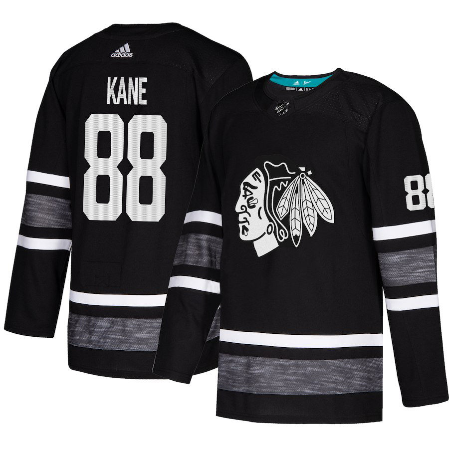 Adidas Blackhawks #88 Patrick Kane Black Authentic 2019 All-Star Stitched NHL Jersey