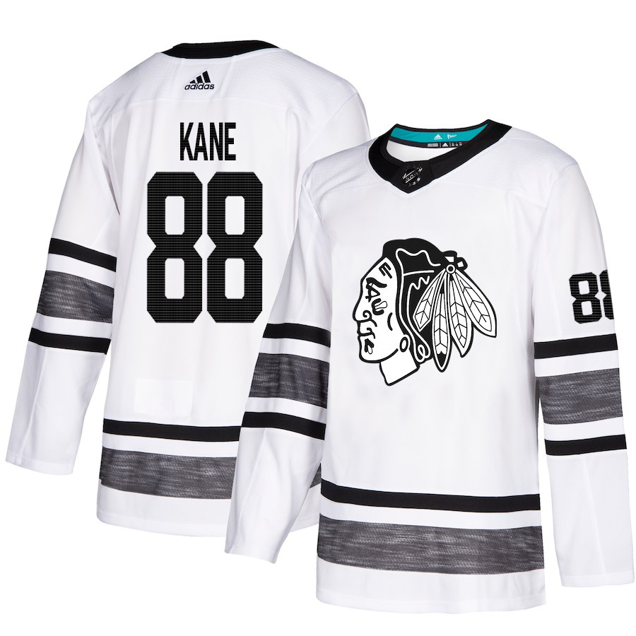 Adidas Blackhawks #88 Patrick Kane White Authentic 2019 All-Star Stitched NHL Jersey
