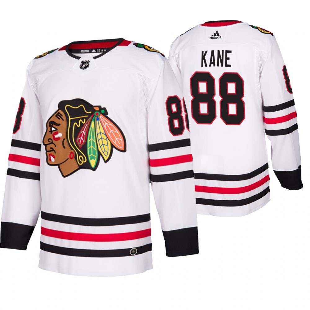 Chicago Blackhawks #88 Patrick Kane 2019-20 Away Authentic Player White NHL Jersey