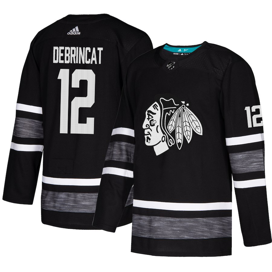 Adidas Blackhawks #12 Alex DeBrincat Black 2019 All-Star Game Parley Authentic Stitched NHL Jersey