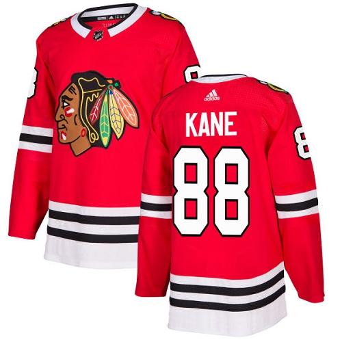 Adidas Blackhawks #88 Patrick Kane Red Home Authentic Stitched NHL Jersey