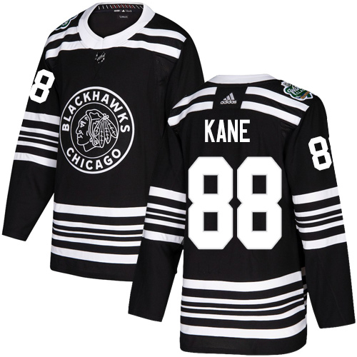 Adidas Blackhawks #88 Patrick Kane Black Authentic 2019 Winter Classic Stitched NHL Jersey