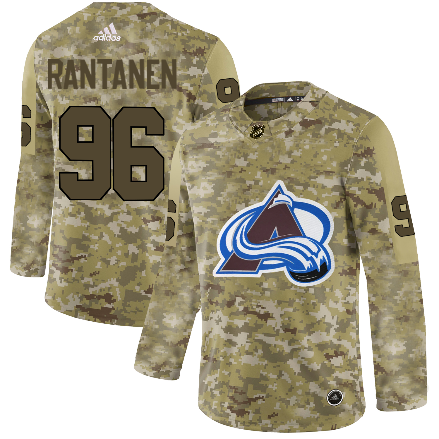 Adidas Avalanche #96 Mikko Rantanen Camo Authentic Stitched NHL Jersey