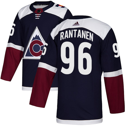 Adidas Avalanche #96 Mikko Rantanen Navy Alternate Authentic Stitched NHL Jersey