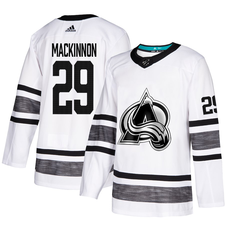 Adidas Avalanche #29 Nathan MacKinnon White Authentic 2019 All-Star Stitched NHL Jersey