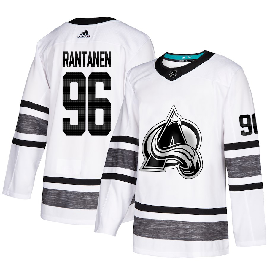 Adidas Avalanche #96 Mikko Rantanen White Authentic 2019 All-Star Stitched NHL Jersey