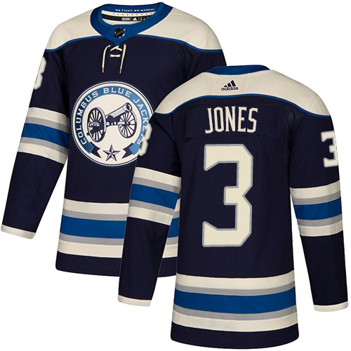 Adidas Blue Jackets #3 Seth Jones Navy Alternate Authentic Stitched NHL Jersey